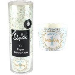 Everything Party All Birthday 1st Birthday Boy Paper Baking Cupcake Cups