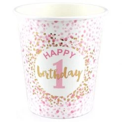 Everything Party 1st Birthday Girl Paper Cups