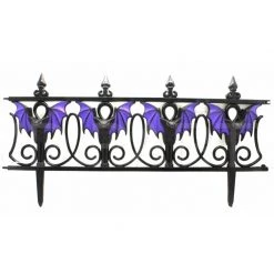 Everything Party Halloween Fence With Purple Bats Design By Event