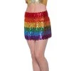 Trademart By Event Rainbow Sequin Skirt