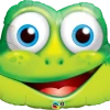 Qualatex Balloons 32" Frog Face SuperShape Foil Balloon