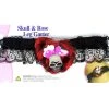 Everything Party By Event Day Of The Dead Skull & Rose Leg Garter