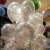 Everything Party 11' Diamond Clear Latex Balloon With Glitter