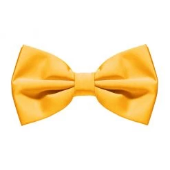 Everything Party Golden Yellow Satin Bow Tie By Theme