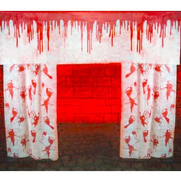 Everything Party Halloween Decoration Bloody Curtain 3 In 1 By Event