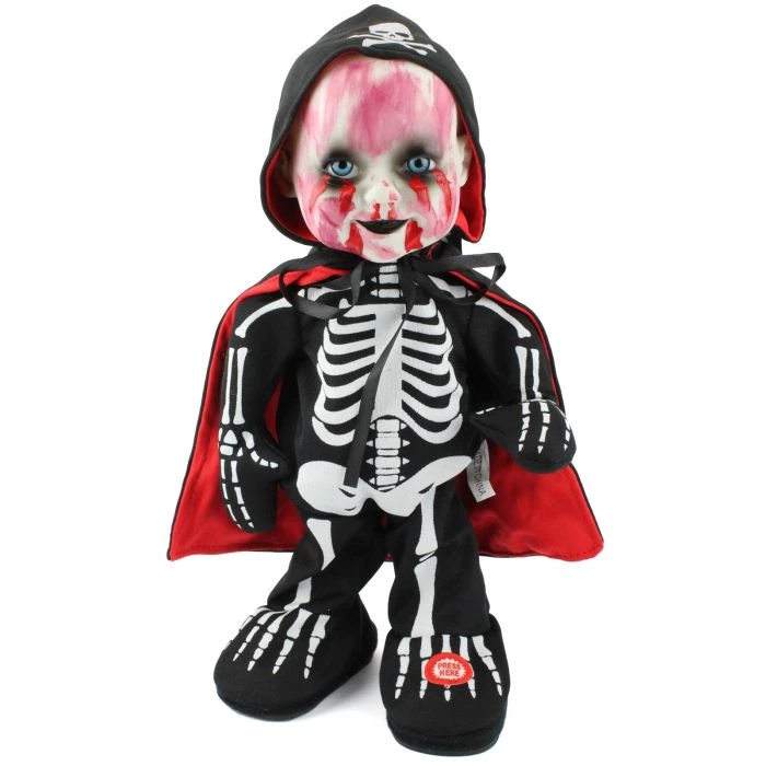 Trademark By Event Animated Dancing Child Skeleton Doll With Sound