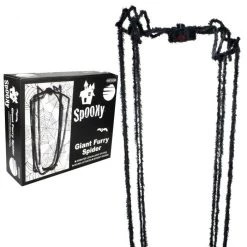 Trademark By Event Animated Hanging Furry Spider With Moving Legs, Spooky Sound And Light Up Eyes