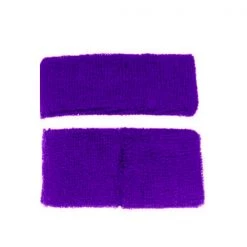 Everything Party 1980's Plain Headband & Wristband Set (11 Colours)