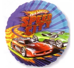 Everything Party Balloons 17" Licensed HotWheels Speed City Foil Balloon