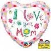 Qualatex 18" I Love You Mom Pink Foil Balloon Balloons