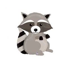 Everything Party Balloons 36" Licensed WOODLAND Raccoon SuperShape Foil Balloon