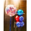 Everything Party 3ft Jumbo Confetti Helium Balloon And Orbz Solid Balloon Bouquet