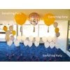 Everything Party 3ft Confetti Helium Balloon And 3ft Gold Helium Balloon Bouquet