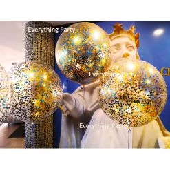 Everything Party Balloon Samples 3ft Jumbo Helium Confetti Balloon Bouquet