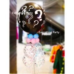 Everything Party Balloon Samples Gender Reveal Helium Balloon Bouquet