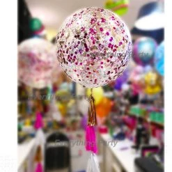 Everything Party 3ft Confetti Helium Balloon With Tassels