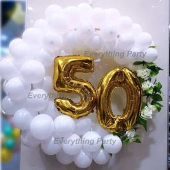 Everything Party Balloon Samples 50th Birthday Balloon Wreath