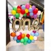Everything Party 1st Birthday Balloon Wreath Balloon Samples
