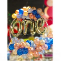 Everything Party Balloon Samples 1st Birthday Balloon Wreath