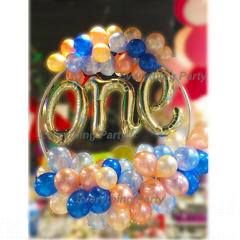 Everything Party Balloon Samples 1st Birthday Balloon Wreath