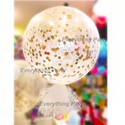 Everything Party 3ft Confetti Helium Balloon With Tulle