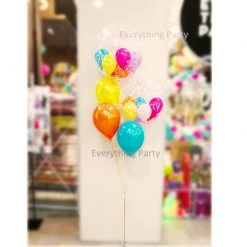 Everything Party Balloons Birthday Gumball Bubbles Helium Balloon Bouquet