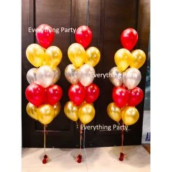Everything Party 11" Metallic Plain Colour Latex Helium Balloon Bouquet