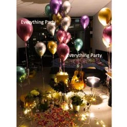 Everything Party 11" Loose Chrome Latex Helium Balloon