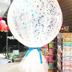 Everything Party 3ft Confetti Helium Balloon With Tulle