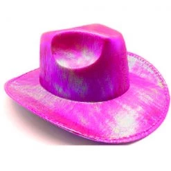 JD Party Metallic Cowboy Hat - Hot Pink By Theme