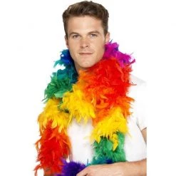 Trademart Rainbow Feather Boa