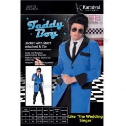 Cut Price Adult - 1950's Jeddy Boy Costume