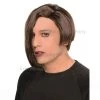 Everything Party Wig - Deluxe Mens Brown Asymmetric Wig By Theme