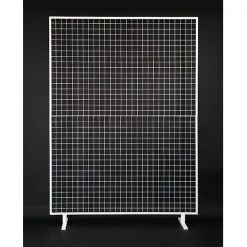 Everything Party All Birthday Party Hire - 2.1m*1.5m White Metal Square Mesh Backdrop Balloon Arch Stand