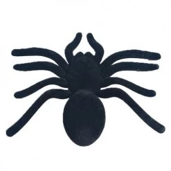 Everything Party 20cm Halloween Flocked Spider Decoration By Event