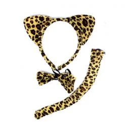 Everything Party 3pc Animal Dress Up Set - Leopard