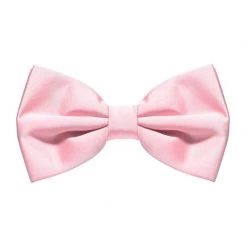 Everything Party Light Pink Satin Bow Tie By Theme