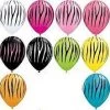 Everything Party Balloons 11" Qualatex Zebra Stripe Assorted Colour Latex Balloon