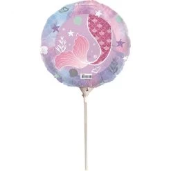 Everything Party 9" Mermaid Foil Balloon With Stick