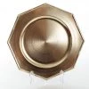 Everything Party By Event 33cm Metallic Gold Charger Plater With Bamboo Trim