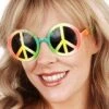 JD Party Peace Sign Multicoloured Sunglasses By Theme