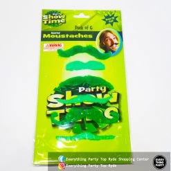 Everything Party 6pk St Patrick's Day Green Moustaches
