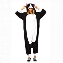 Everything Party Adult Animal Onesie - Black Cat Costume