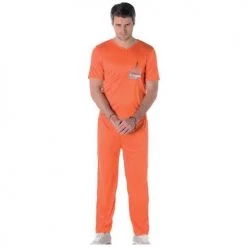 Everything Party Adult - Karnival Deluxe Orange Prisoner Man Costume