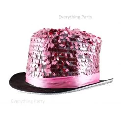 Everything Party Light Pink Sequin Top Hat