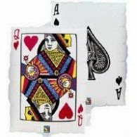Qualatex 30'' Playing Card Super Shape Foil Balloon Balloons