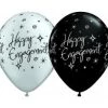 Everything Party 11" Qualatex Happy Engagement Sparkles Latex Balloon Balloons