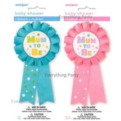 Meteorparty Mum To Be Award Badge (Blue & Pink)