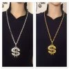 JD Party Metal Dollar Sign Necklace