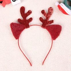 Pacific Wholesale Christmas Headband - Plush Reindeer Antlers